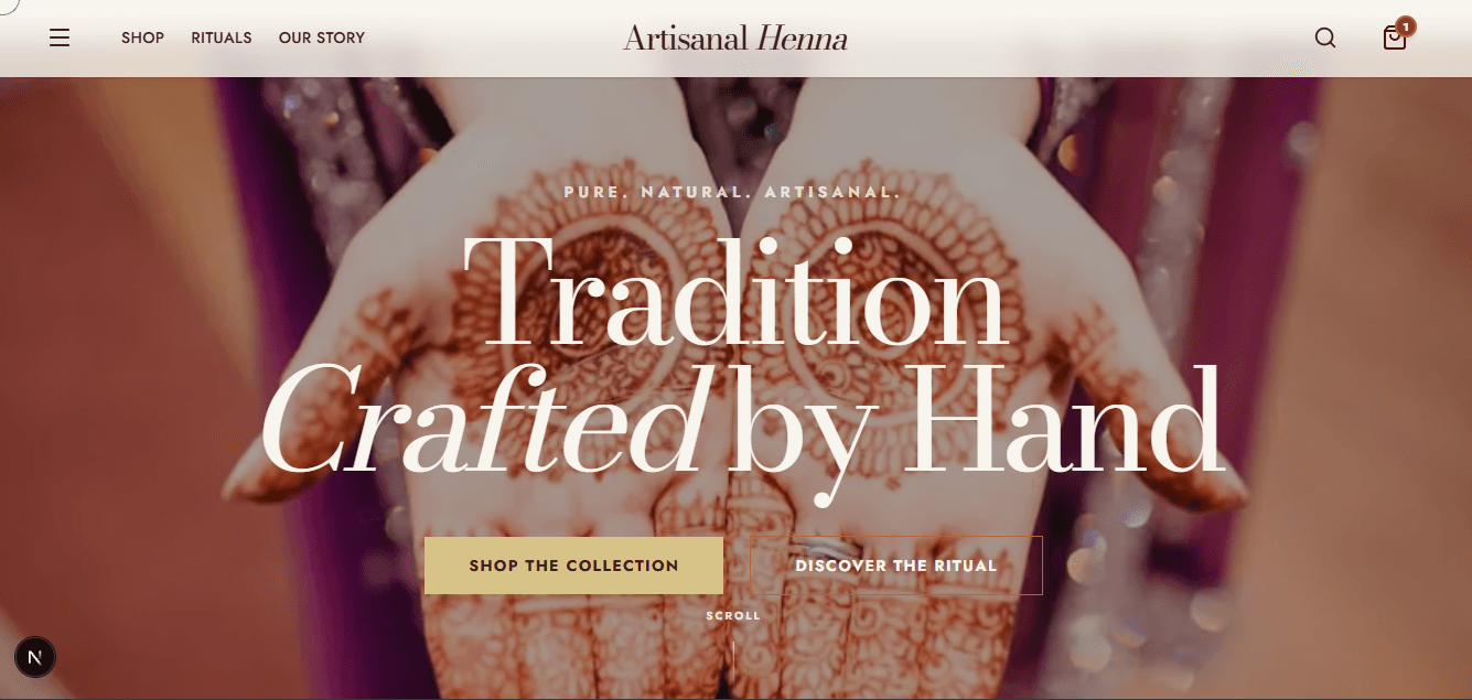 Preview of Artesenal henna